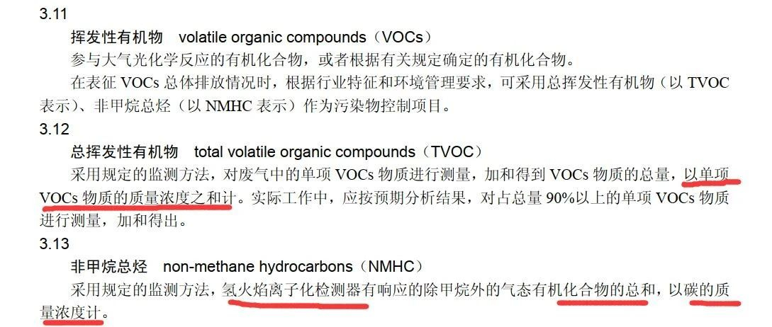 環評中成分明確的揮發性有機物用非甲烷總烴（以碳計）表征需要折算嗎？折算問題引發的TVOC與非甲烷總烴使用的不解與糾結？