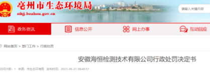 匯總！各省檢測機構被罰案